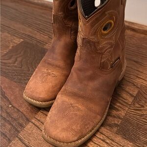Brown Leather Western Boots